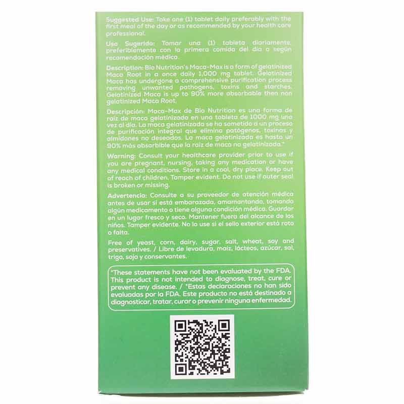 Maca-Max 1000 Mg, by Bio Nutrition, image #4