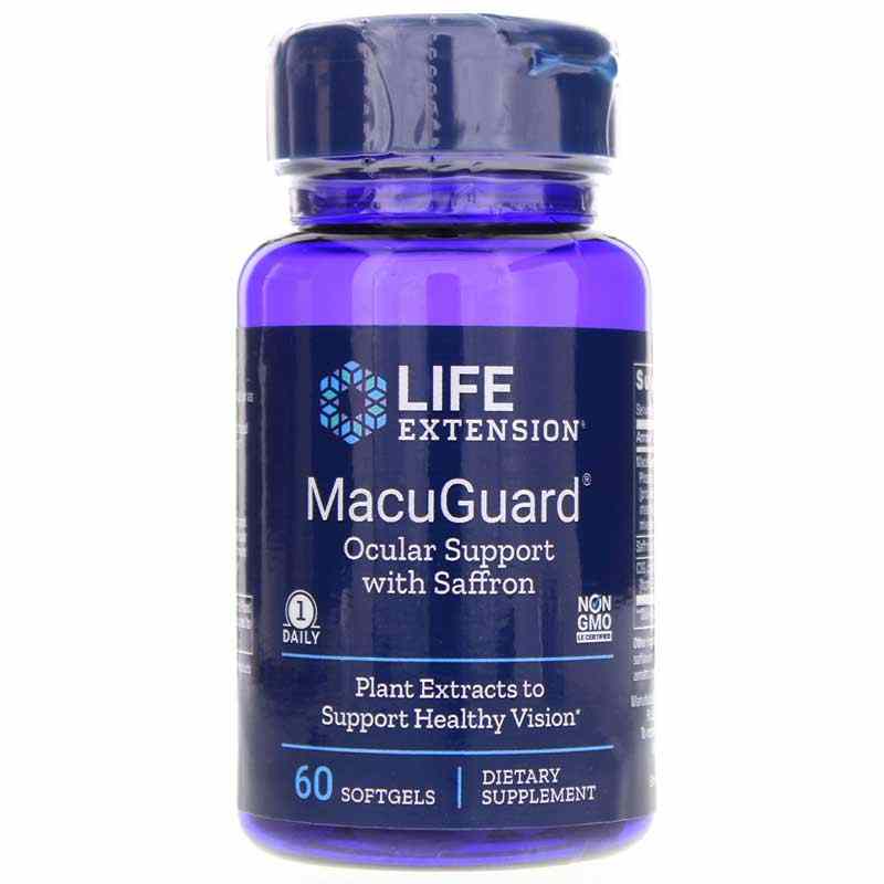 MacuGuard Ocular Support with Saffron, by Life Extension