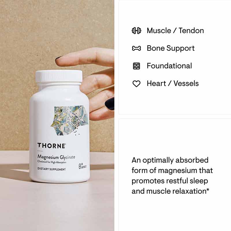 Magnesium Glycinate, 90 Capsules, by Thorne Research, image #2