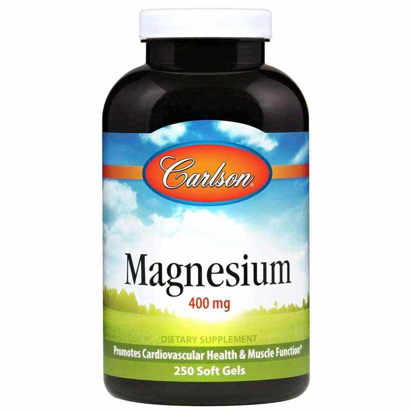Magnesium 400 Mg, 250 Softgels, by Carlson Labs