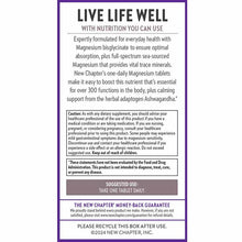 Magnesium + Ashwagandha, 60 Vegan Tablets, by New Chapter, image #3