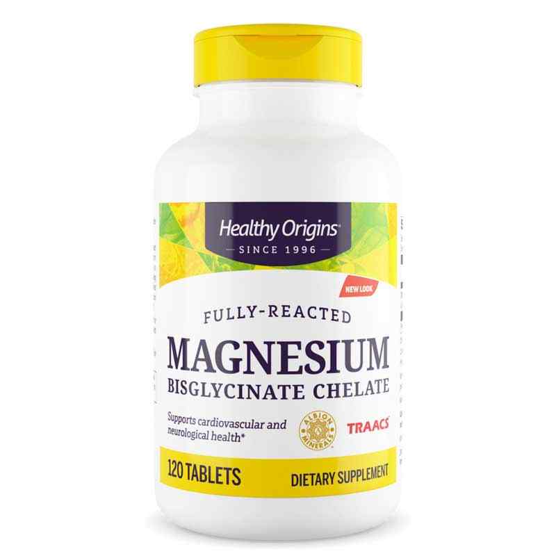 Magnesium Bisglycinate Chelate, 120 Tablets, by Healthy Origins