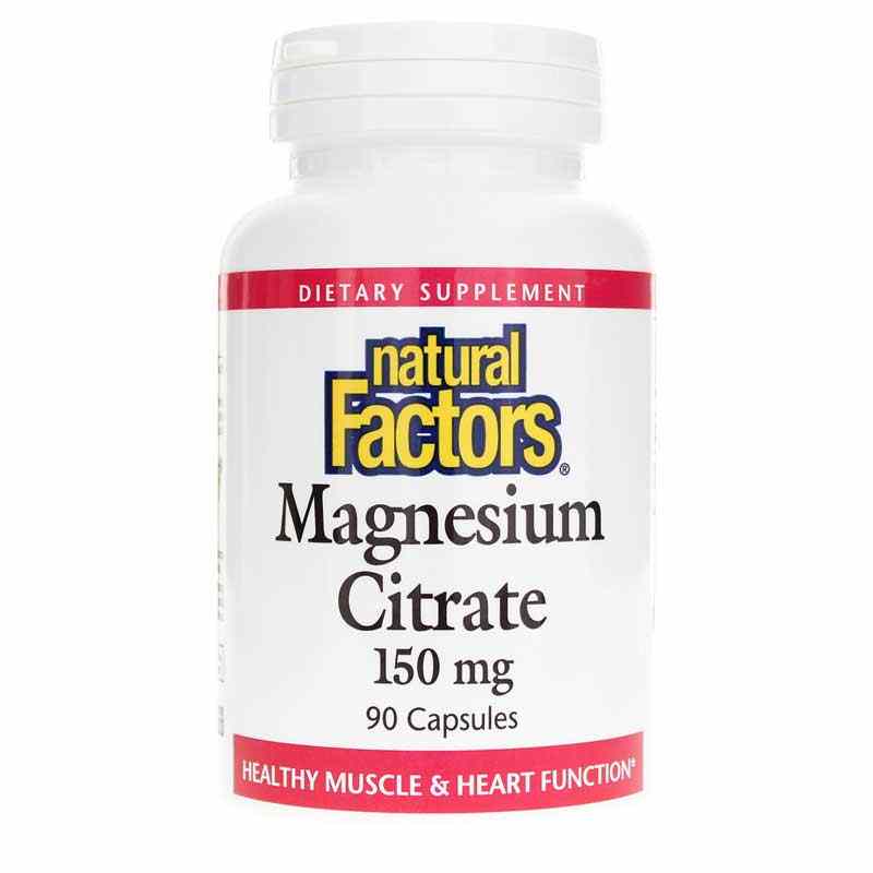 Magnesium Citrate 150 Mg, by Natural Factors