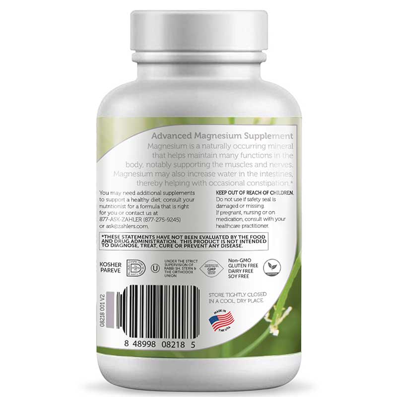 Magnesium Citrate 200 Mg, 250 Capsules, by Zahler, image #2