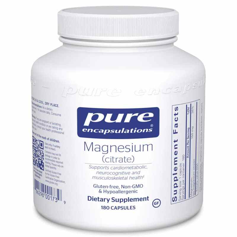 Magnesium (citrate), by Pure Encapsulations
