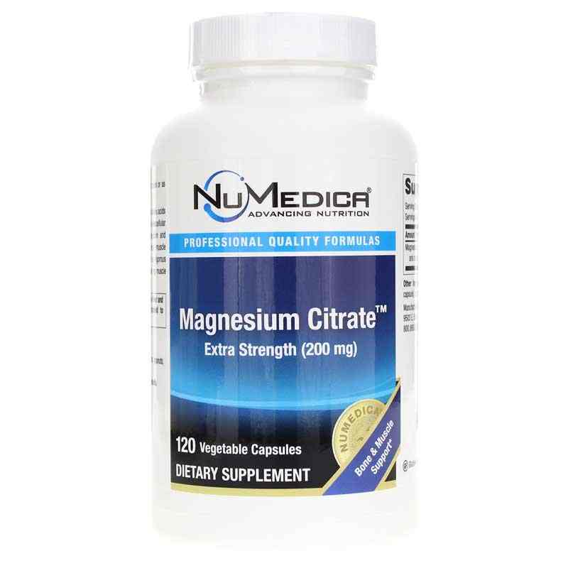 Magnesium Citrate Capsules Extra Strength, by NuMedica