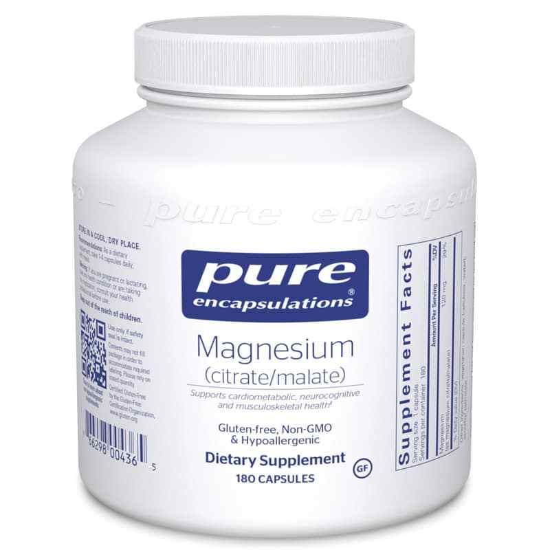 Magnesium (citrate/malate), by Pure Encapsulations