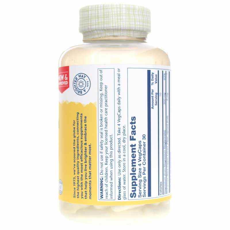 Magnesium Glycinate 350 Mg, 120 Veg Capsules, by Solaray, image #2