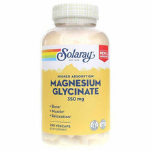 Magnesium Glycinate 350 Mg, 240 Veg Capsules, by Solaray