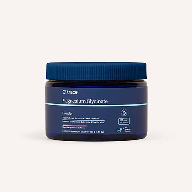 Magnesium Glycinate Powder, Berry Lemonade, by Trace Minerals Research