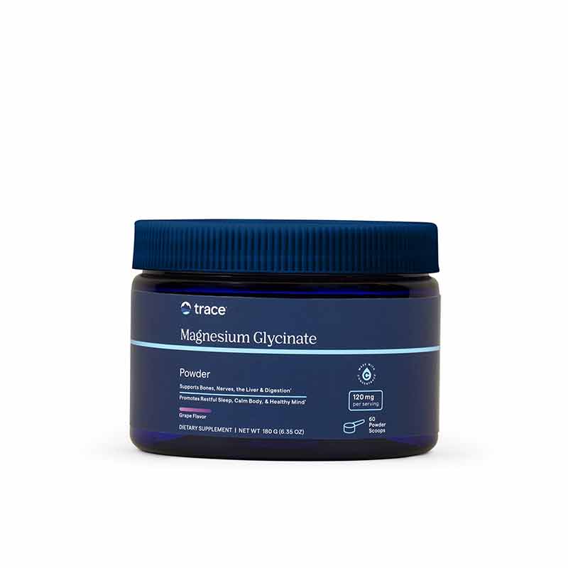 Magnesium Glycinate Powder, Grape, by Trace Minerals Research