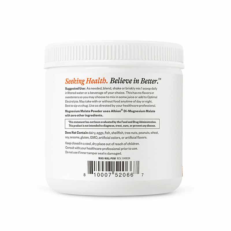 Magnesium Malate 500 Mg Powder, by Seeking Health, image #4