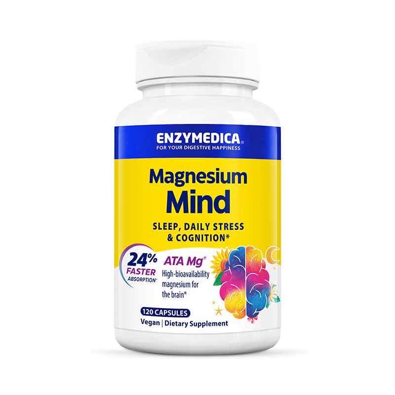 Magnesium Mind, 120 Capsules, by Enzymedica