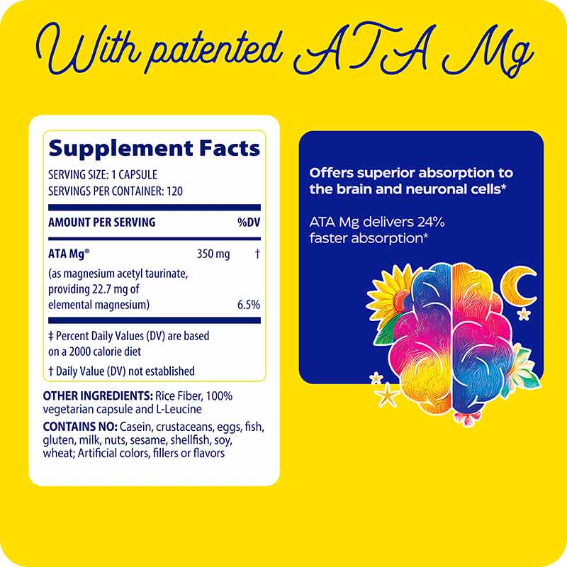 Magnesium Mind, 120 Capsules, by Enzymedica, image #2