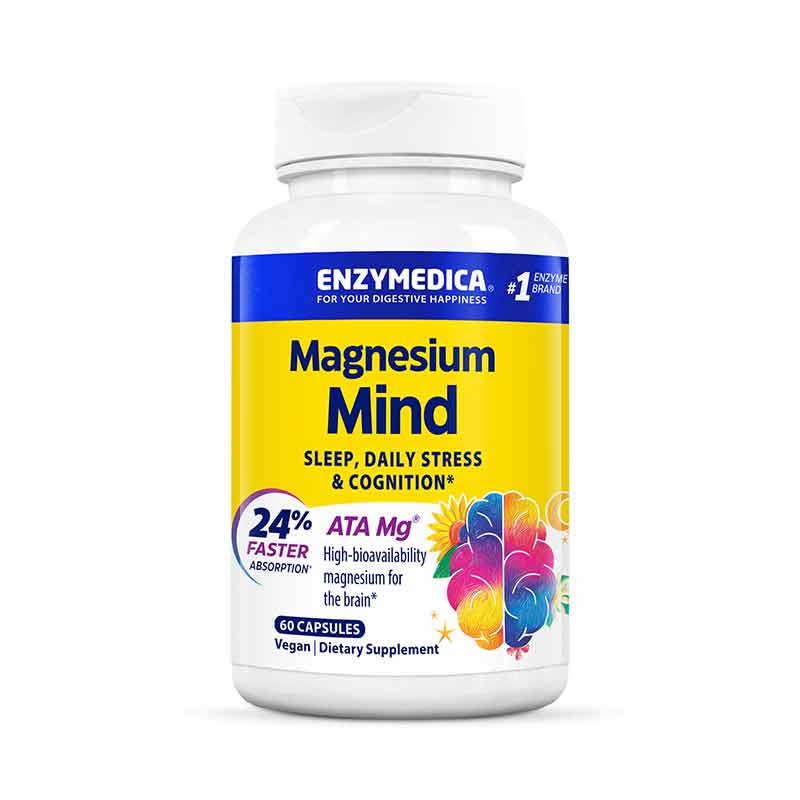 Magnesium Mind, 60 Capsules, by Enzymedica