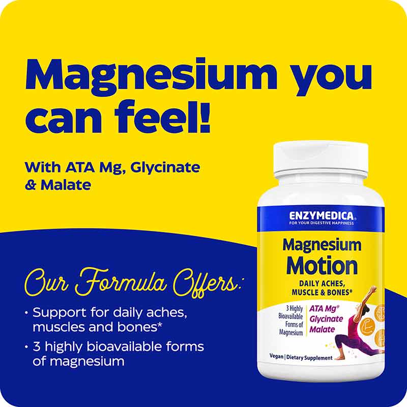 Magnesium Motion, 120 Capsules, by Enzymedica, image #3