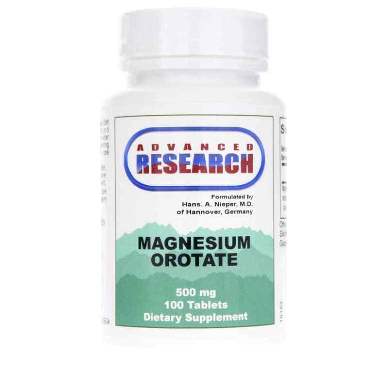Magnesium Orotate 500 Mg, 100 Tablets, by Advanced Research