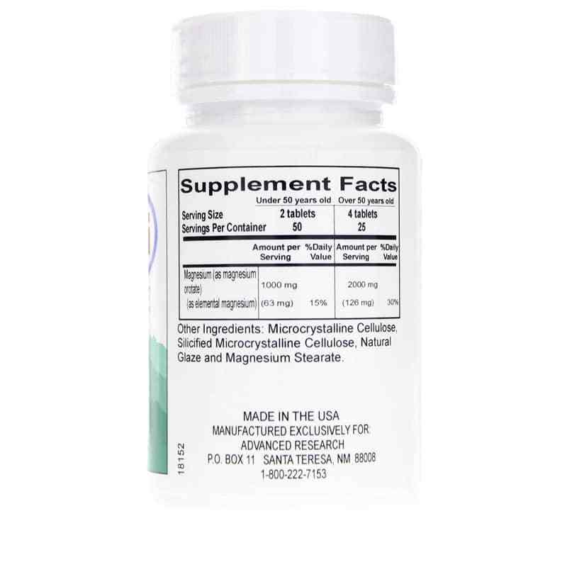 Magnesium Orotate 500 Mg, 100 Tablets, by Advanced Research, image #2