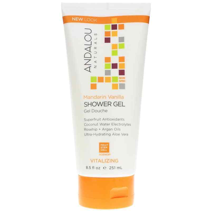 Mandarin Vanilla Shower Gel, 8.5 Oz, by Andalou Naturals