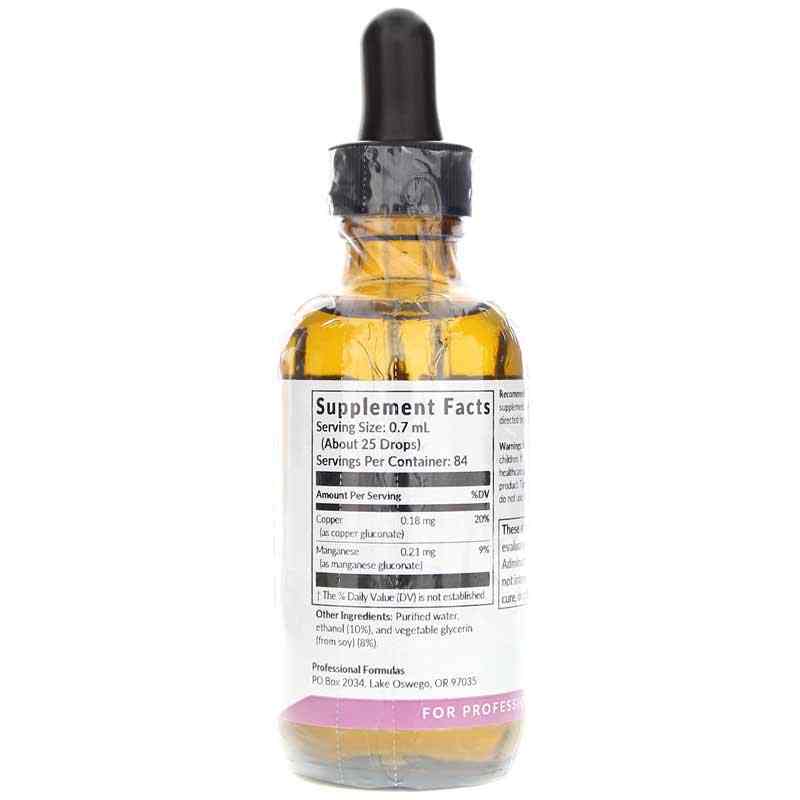 Manganese Copper Oligo Drops, by Professional Formulas, image #2