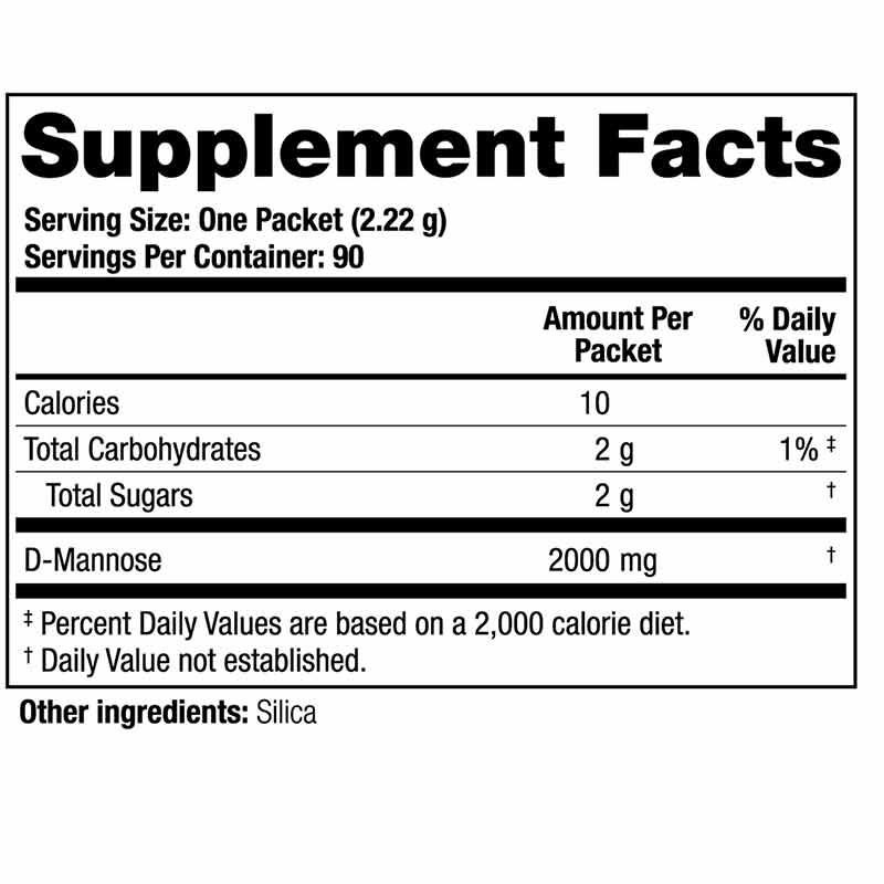 Mannose One D-Mannose, by Theralogix, image #2
