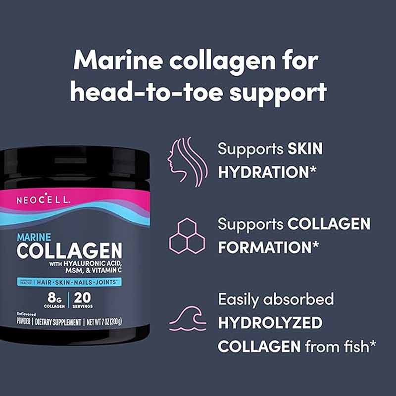 Marine Collagen with Beauty Blend, 7 Oz Powder, by NeoCell, image #2