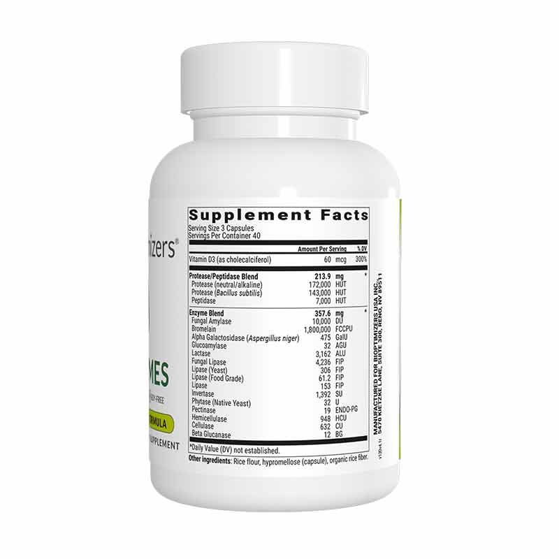 MassZymes, 120 Veg Capsules, by BIOptimizers, image #2