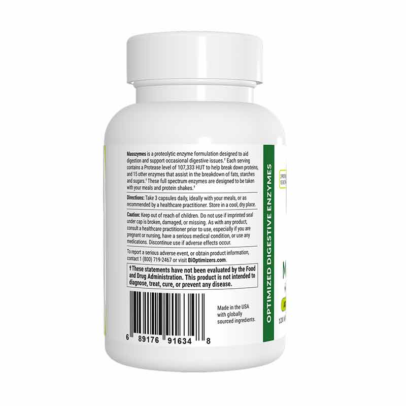 MassZymes, 120 Veg Capsules, by BIOptimizers, image #3