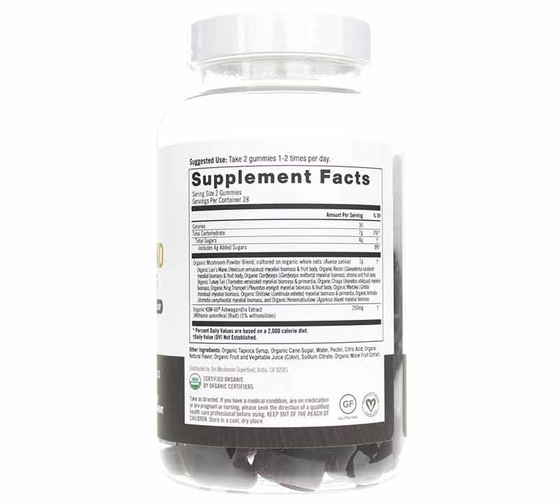 Master Blend Mushroom Gummies, 56 Gummies, by Om Mushroom, image #2