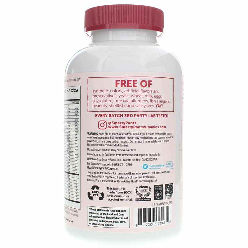 Masters Formula Women 50+ Multi Flavor, 120 Gummies, by SmartyPants Vitamins, image #3