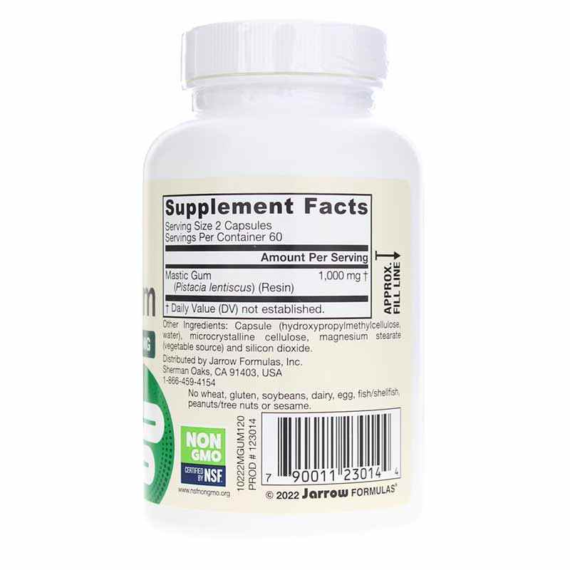Mastic Gum, 120 Veg Capsules, by Jarrow Formulas, image #2