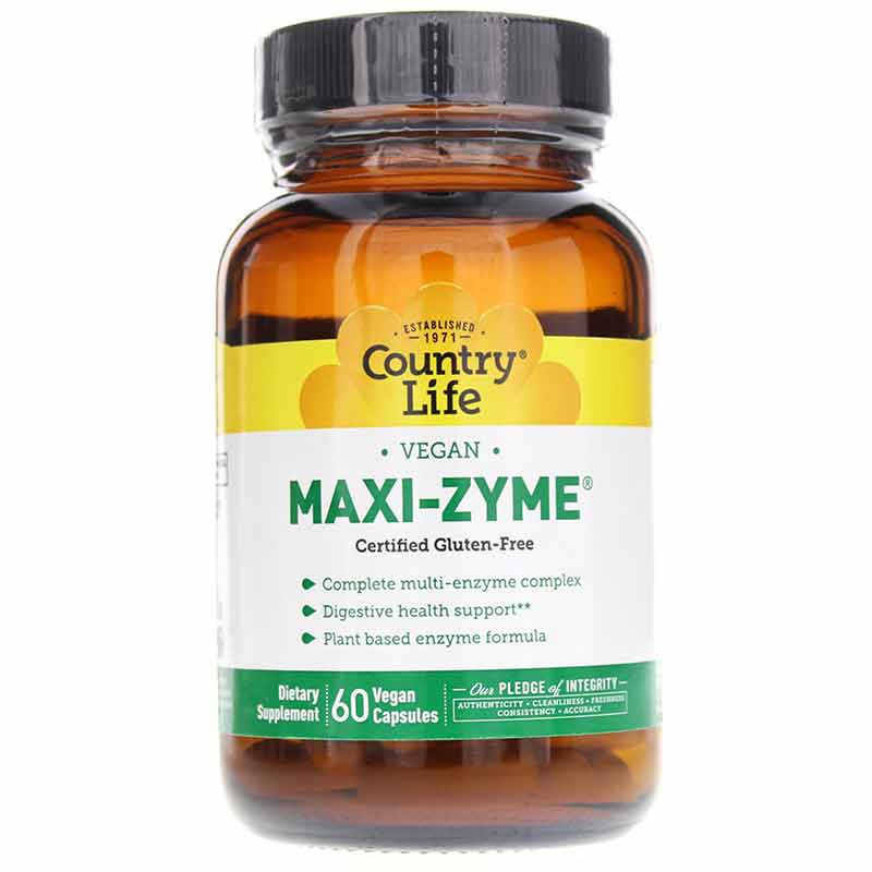 Maxi-Zyme, 60 Vegan Capsules, by Country Life