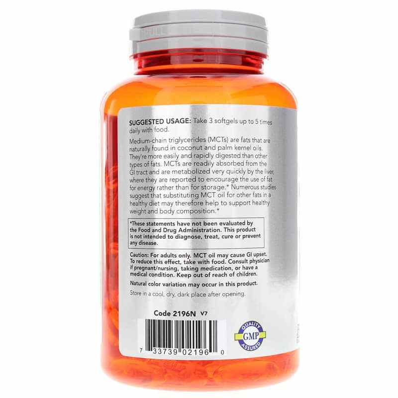 MCT Oil 1000 Mg, by NOW Foods, image #3