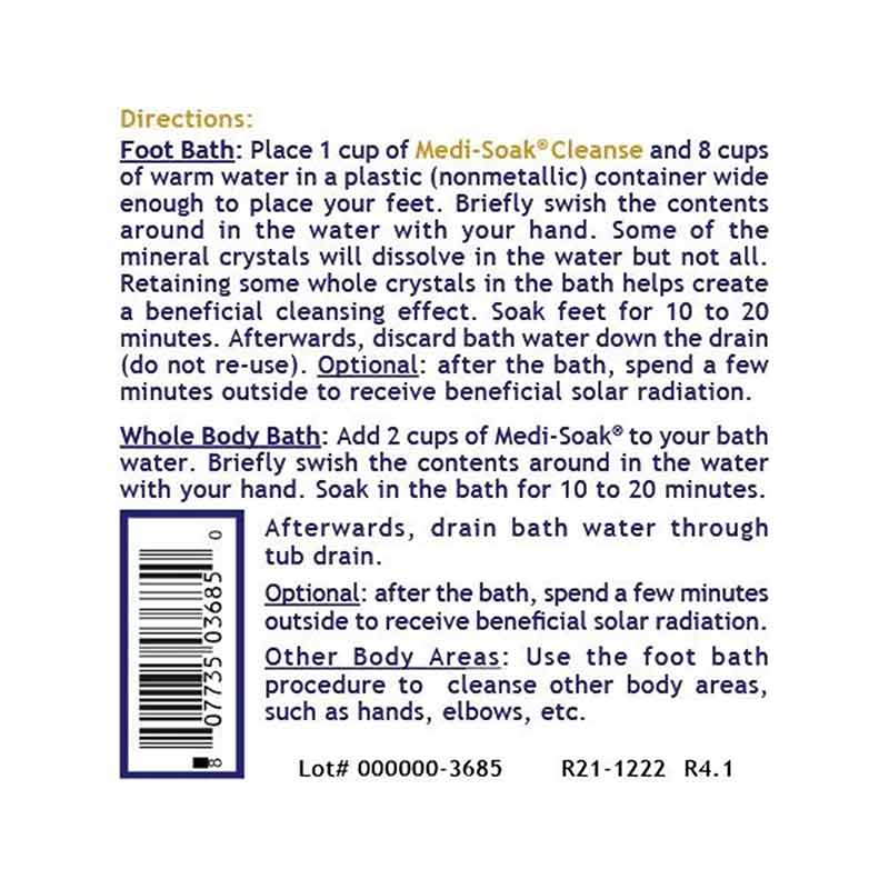 Medi-Soak Cleanse Premium Bath Salt Formula, by Premier Research Labs, image #3