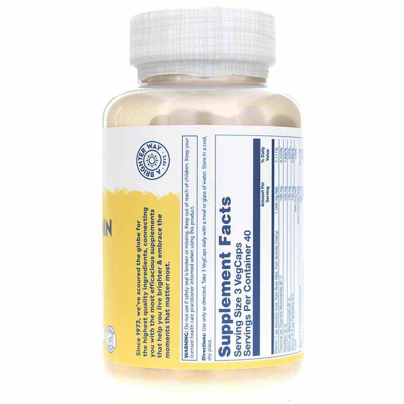 Mega B-Stress, 120 Veg Capsules, by Solaray, image #2