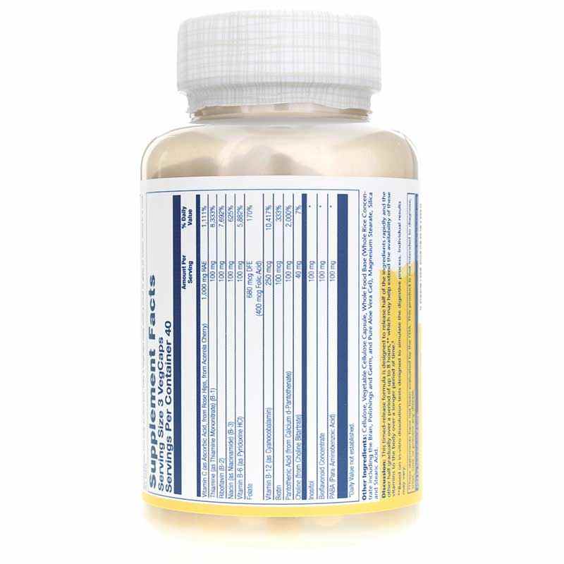 Mega B-Stress, 120 Veg Capsules, by Solaray, image #3