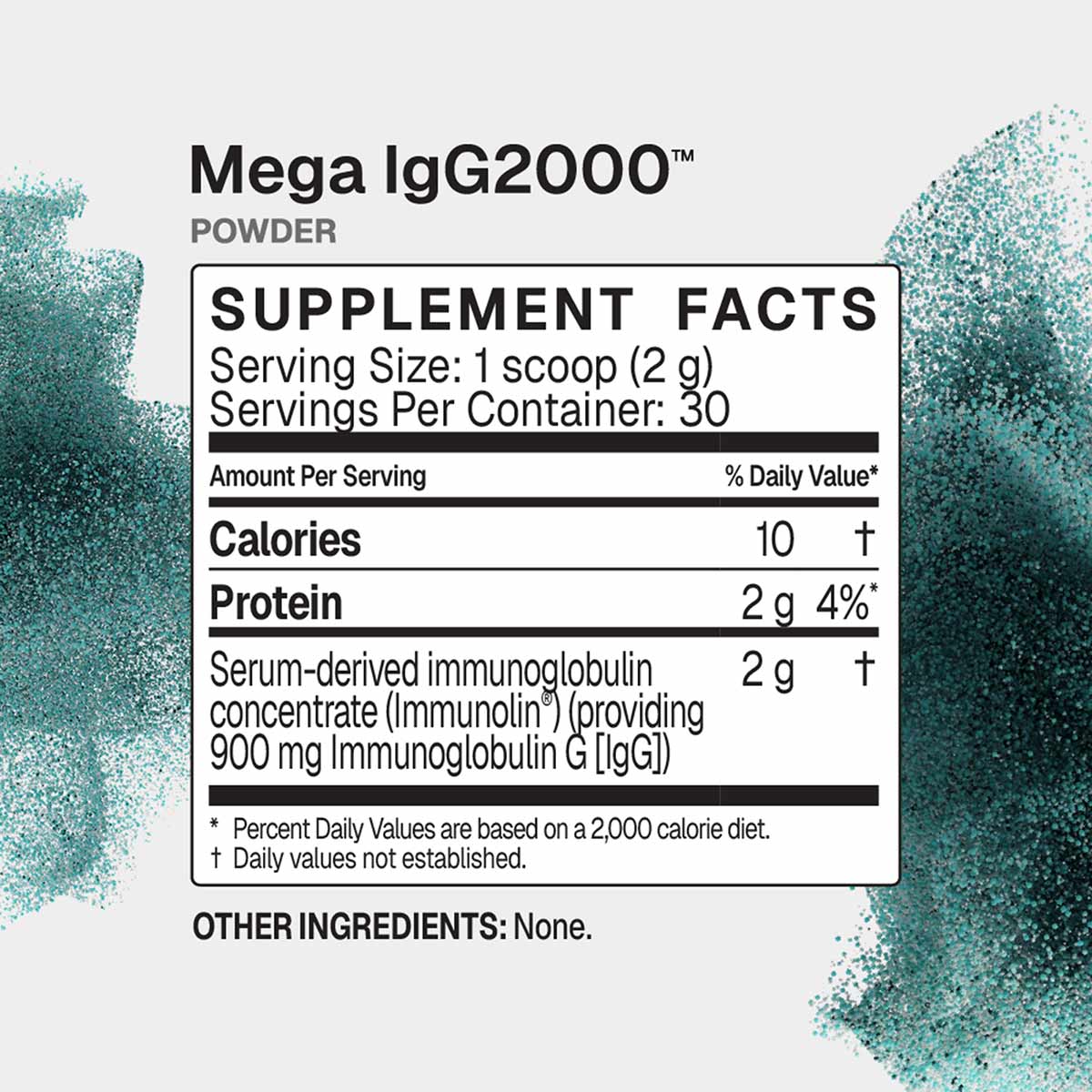 Mega IgG2000 Powder, 2.1 Oz, by Microbiome Labs