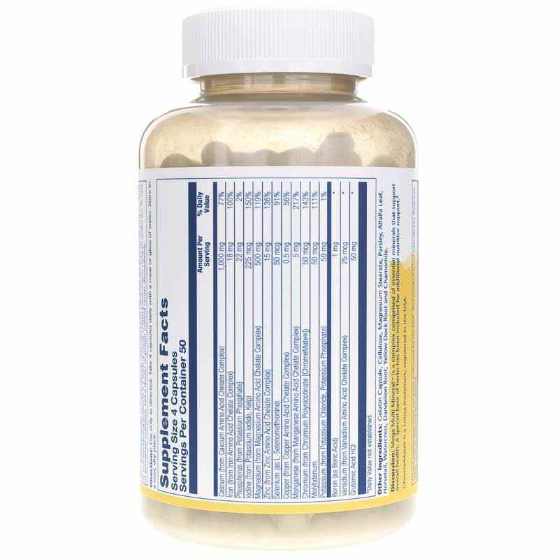 Mega Multi Mineral, 200 Capsules, by Solaray, image #3