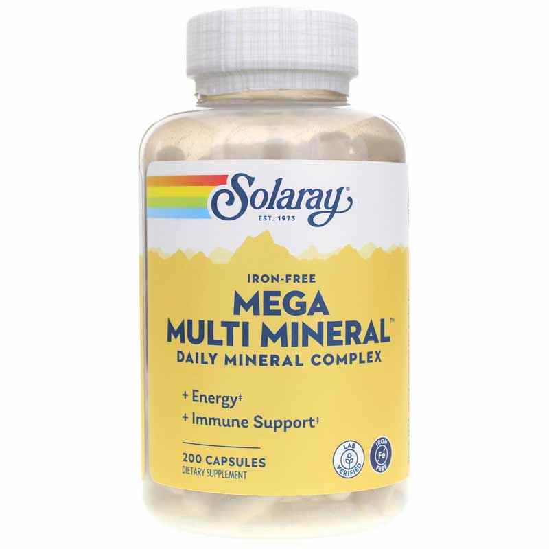 Mega Multi Mineral, 200 Capsules, by Solaray