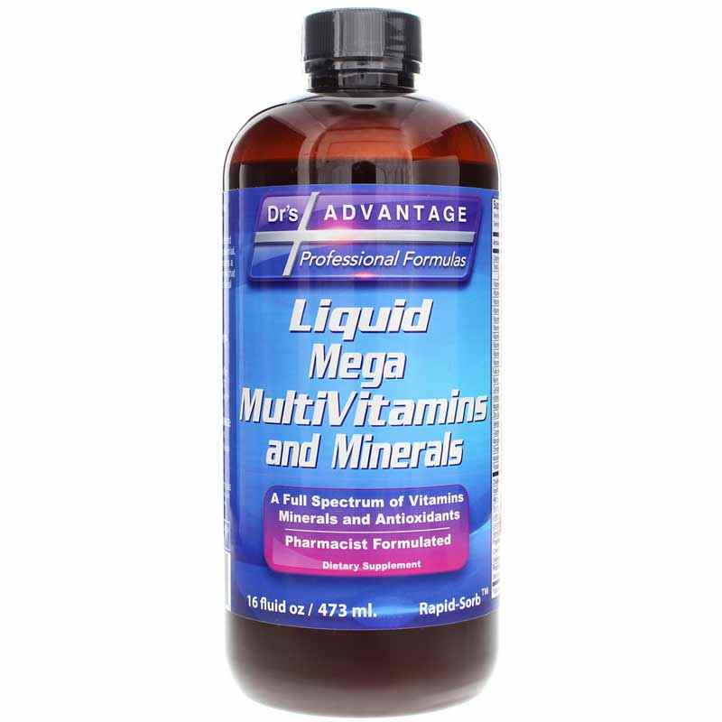Mega MultiVitamins and Minerals Liquid, 16 Oz, by Dr's. Advantage
