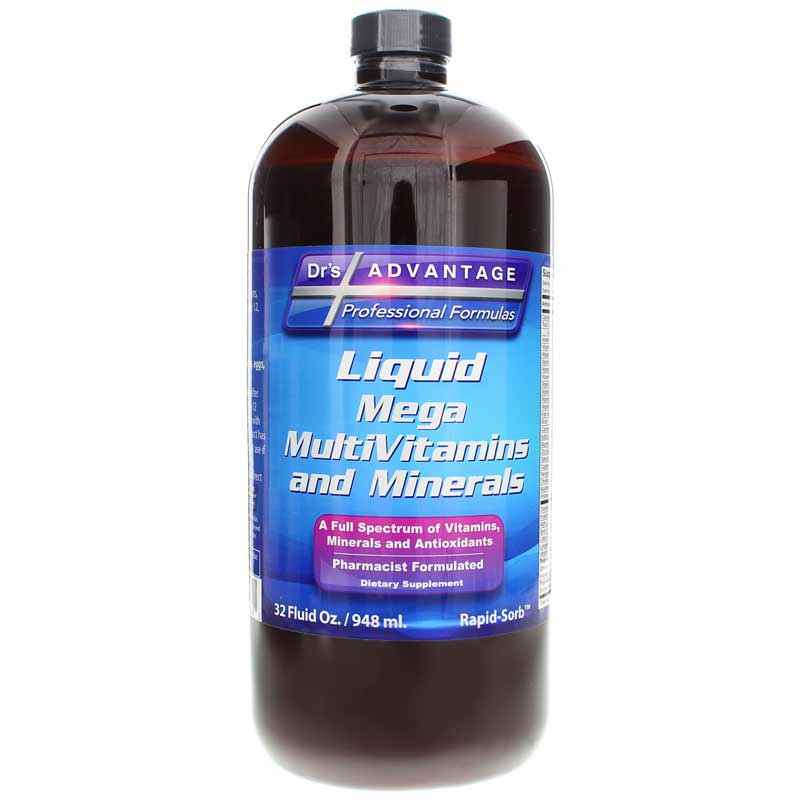 Mega MultiVitamins and Minerals Liquid, 32 Oz, by Dr's. Advantage