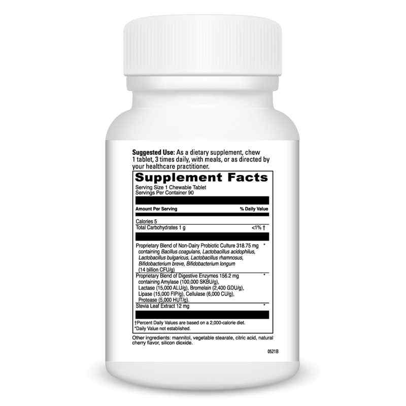 Mega Probiotic-ND with Digestive Enzymes Chewable, Cherry, by DaVinci Labs, image #2