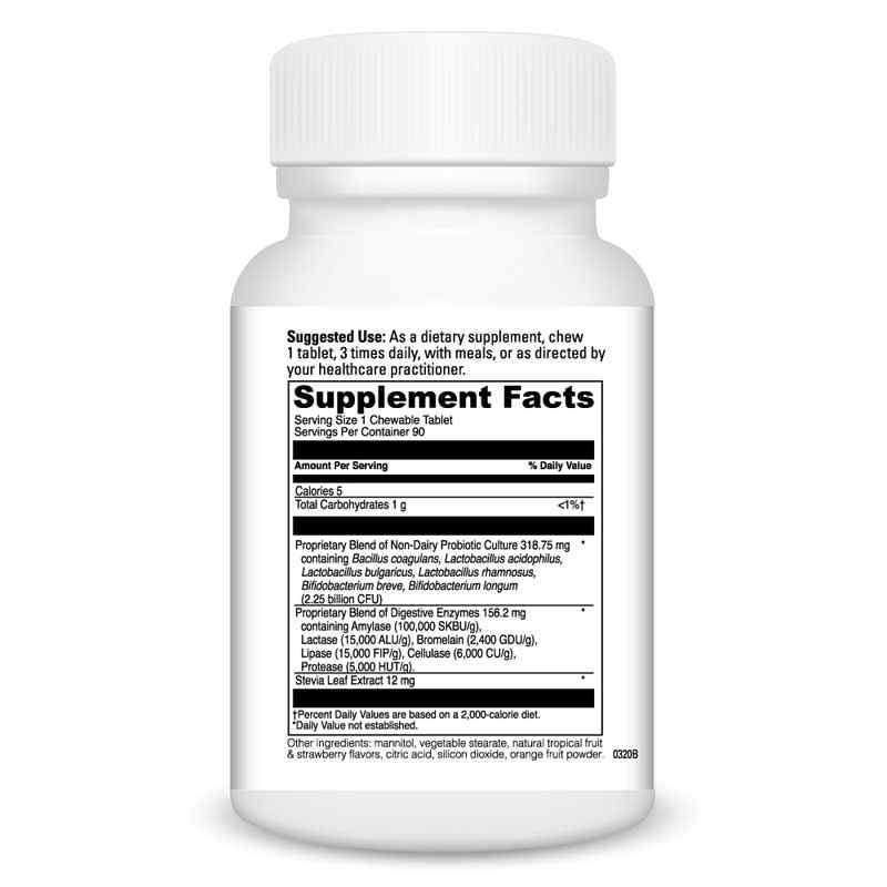 Mega Probiotic-ND with Digestive Enzymes Chewable, Orange, by DaVinci Labs, image #2