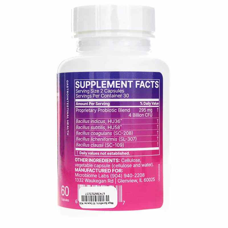 Mega SporeBiotic, 60 Capsules, by Microbiome Labs, image #2