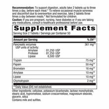 Mega-Zyme 10x Strength Pancreatic Enzymes, 100 Tablets, by Natures Way, image #2
