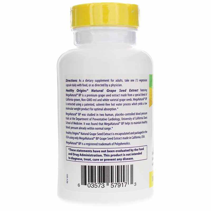 MegaNatural-BP Grape Seed Extract 300 Mg, 150 Veg Capsules, by Healthy Origins, image #3