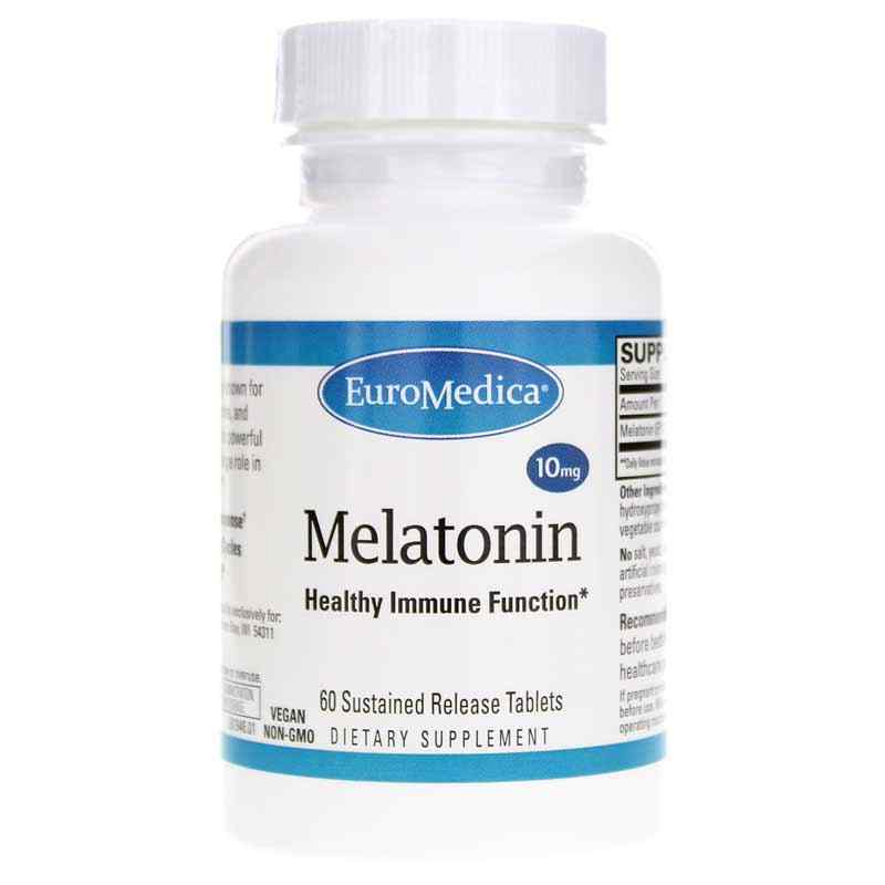 Melatonin 10 Mg Sustained Release, by EuroMedica