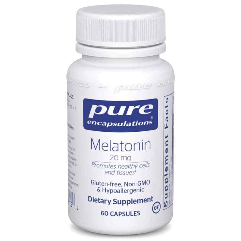 Melatonin 20 Mg, 60 Capsules, by Pure Encapsulations
