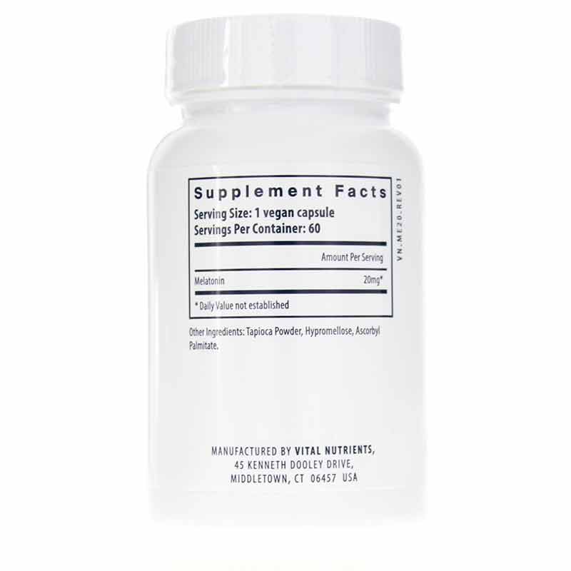 Melatonin 20 Mg, by Vital Nutrients, image #2