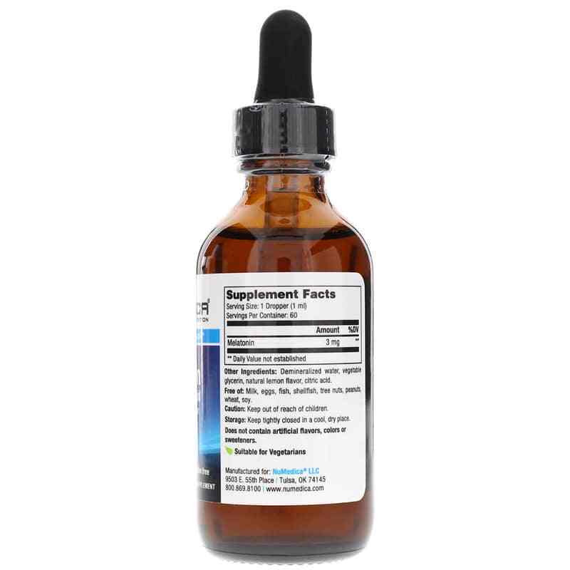 Melatonin Fast Acting Liquid, Lemon, by NuMedica, image #2
